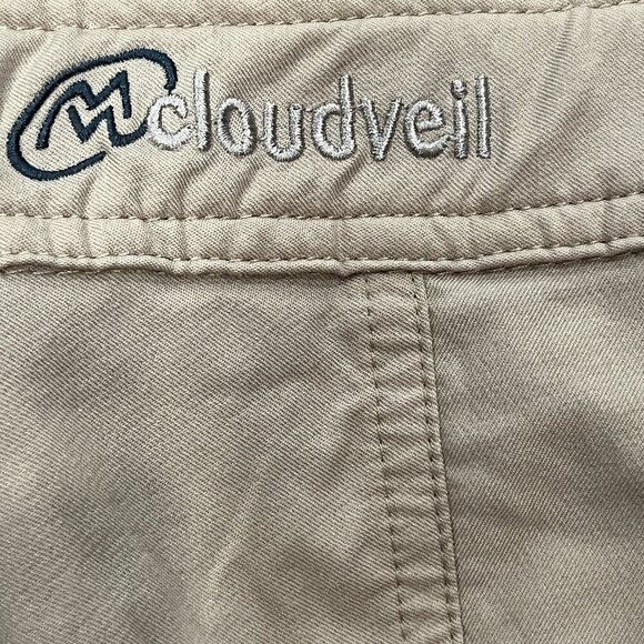 CLOUDVEIL 100% Nylon Performance Hiking Pants Multiple Zip Pockets Self Belt 34 - Picture 9 of 13